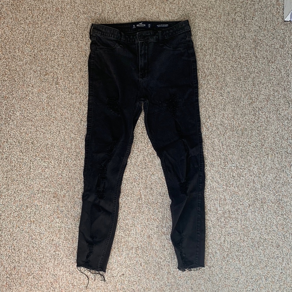 Black high rise cropped jeggings